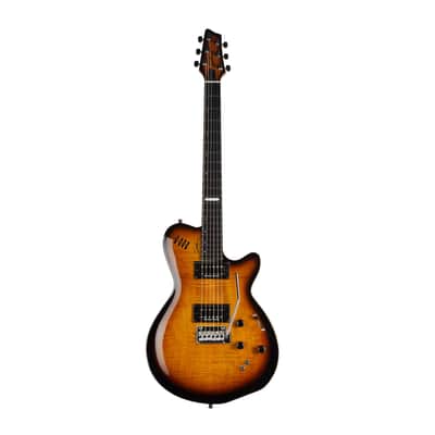 Godin LGXT Cognac Burst Flame AA 2024 - Burst image 4