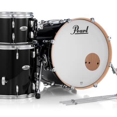 Pearl PMX Professional Series 3-Piece Drum Shell Pack 20/14/12 Piano Black image 7