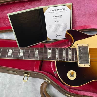 NEW! Gibson Custom 1959 Les Paul Standard Resissue Electric Guitar - Beauty of the Burst #58 - Heavy Aged - Murphy Lab - Authorized Dealer - 8.7 lbs - G07173 image 14