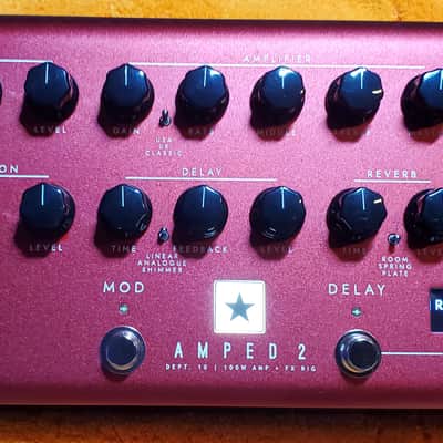 Blackstar AMPED 2 Dept. 10 100-Watt Guitar Amp Pedal 2023 - Present - Red image 2