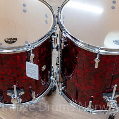 Sonor Momentum Maple Red Pearl 5pc Shell Pack – Made in Germany – New image 12