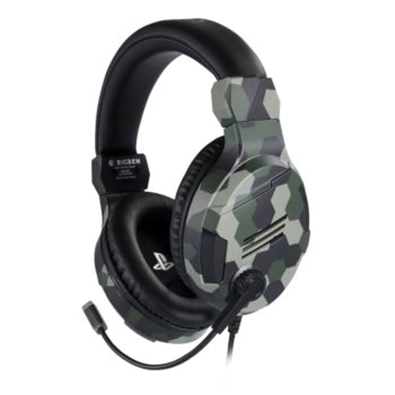 CUFFIA GAMING CON MICROFONO BIGBAN VERDE MIMETICA image 1