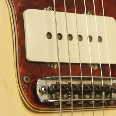original 1964 Fender JAZZMASTER Olympic White w/matching headstock image 5