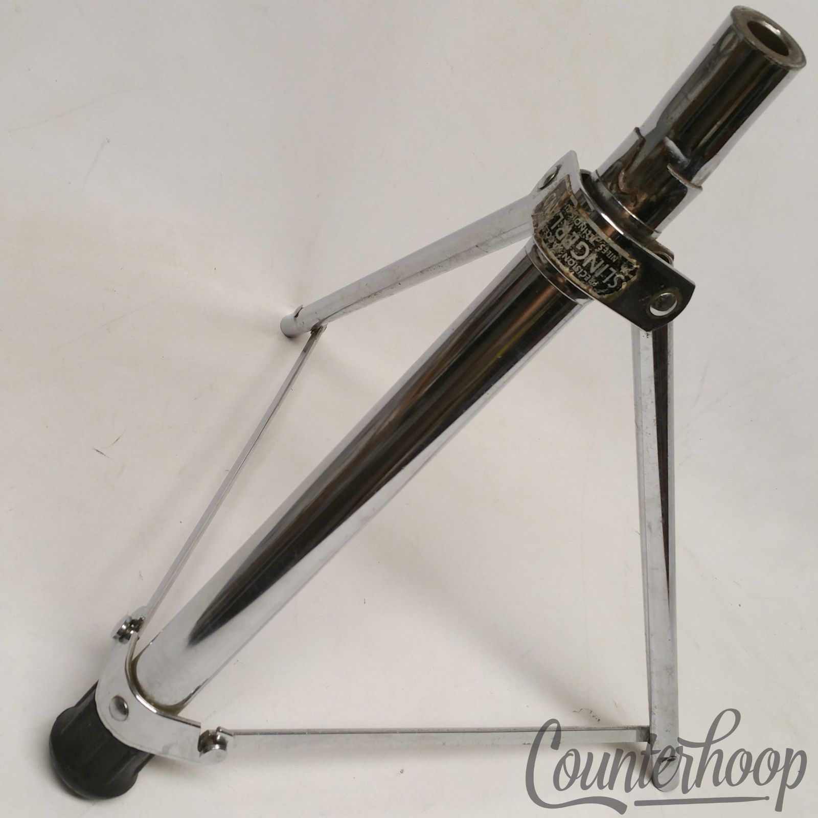Slingerland Drum Throne Vintage 70s Niles Tube Legs Chrome USA Tripod Base Part — main photograph