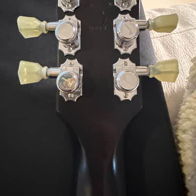 Gibson Les Paul Junior Tribute DC with Front-Mounted Input Jack 2019 - Worn Ebony Upgrades* including Fishman noiseless P90 image 7