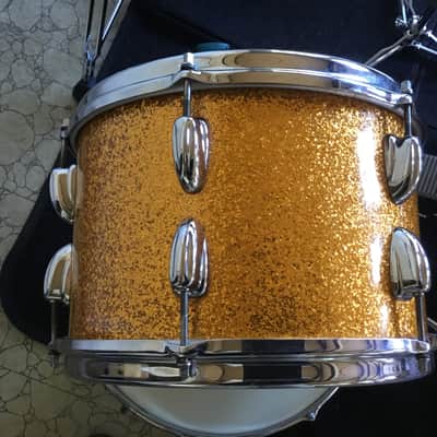 Slingerland 12x8 tom 60’s - Gold sparkle image 3