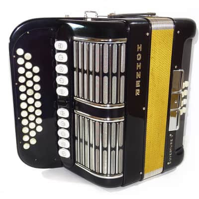 Close to New! Hohner Ouverture V Diatonic Original German Squeezebox, Button Accordion Garmon, Straps 2040, Rare Luxury Harmonica, Fantastic sound! image 7
