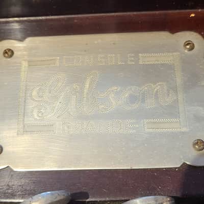 1939 Gibson 8/7 Grande Console Dual Neck Steel Guitar Sunburst image 2