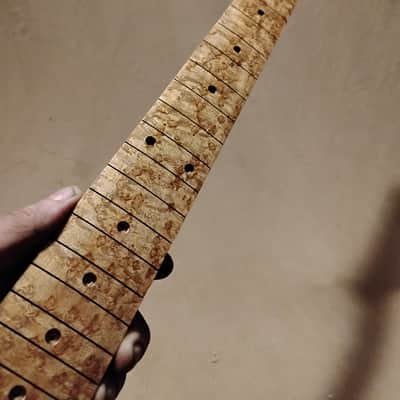 EXHIBITION GRADE BIRDSEYE MAPLE STRAT GUITAR NECK FITS FENDER & WARMOTH image 6