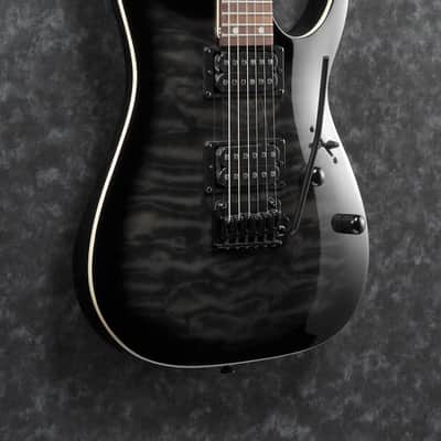 Ibanez GRGA120QATKS Electric Guitar with Quilted Ash Top (Transparent Black) image 3