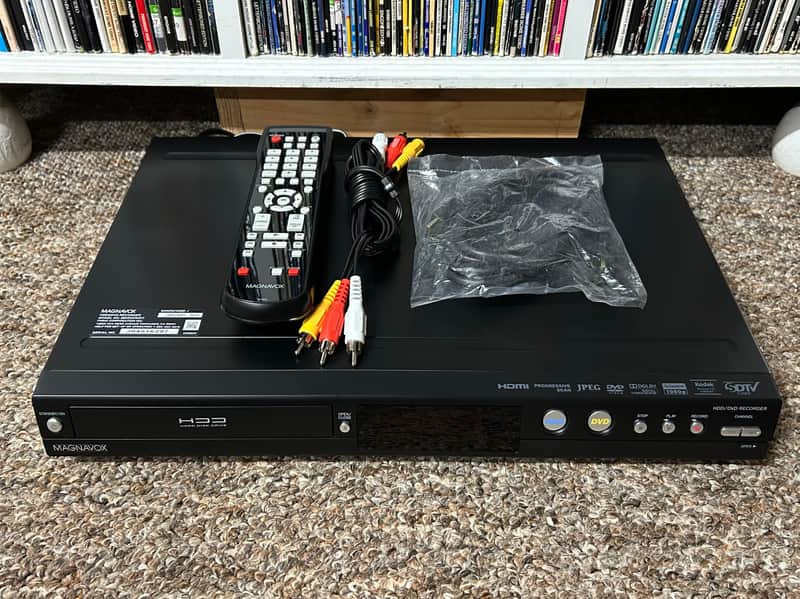 Magnavox MDR557H/F7 1TB HDD/DVD Recorder Player HDMI 1080p w/ Remote TESTED ✅