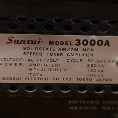 Vintage Sansui 3000A, 45W AM/FM Stereo ReceiveR POWER AMPLIFIER W/ Woods Case image 11