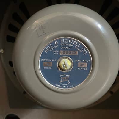 Vintage Bell & Howell Filmosound 1x12” Cab - 25W @ 16 Ohm AlNiCo Jensen Speaker - 1940’s/1950’s Made In USA image 9