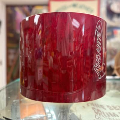Andante Snare Drum Shell - Red Stain 10x14 image 5