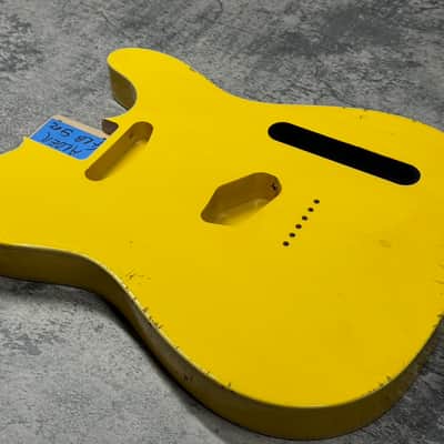 Real Life Relics Tele® Telecaster® Body Double Bound Aged Grafitti Yellow image 6