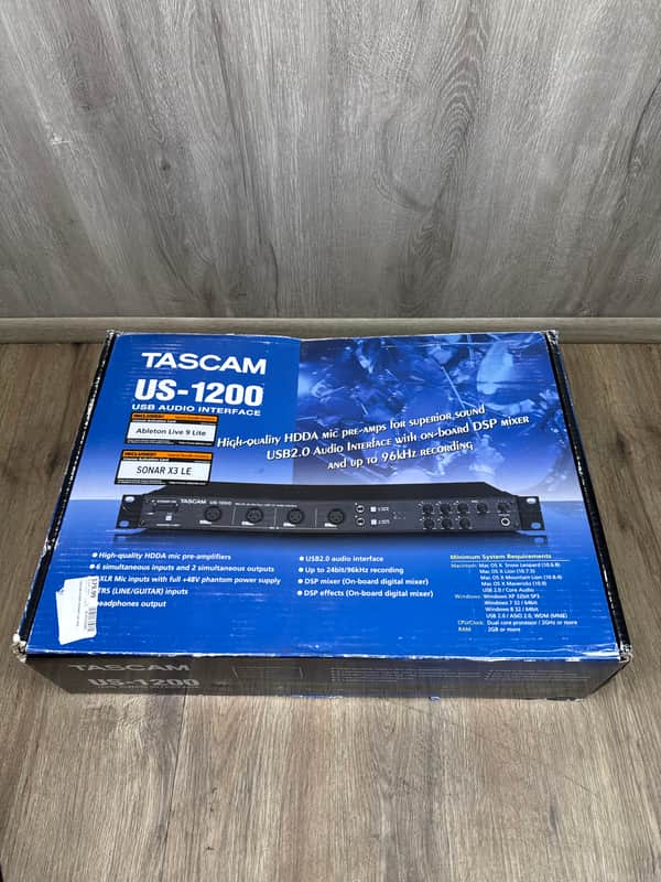 TASCAM US-1200 USB Audio Interface 2010s - Black image 1