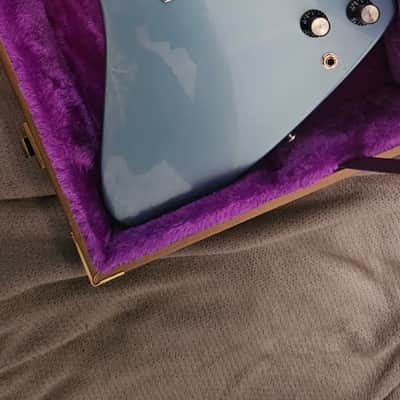 Gibson Firebird Studio T 2017 with Case- Pelham Blue image 3