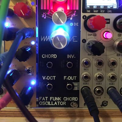 Kammerl / KITT BANG eurorack modular FFCO FAT FUNK Chord Oscillator 2021 Black with RED Knobs image 2