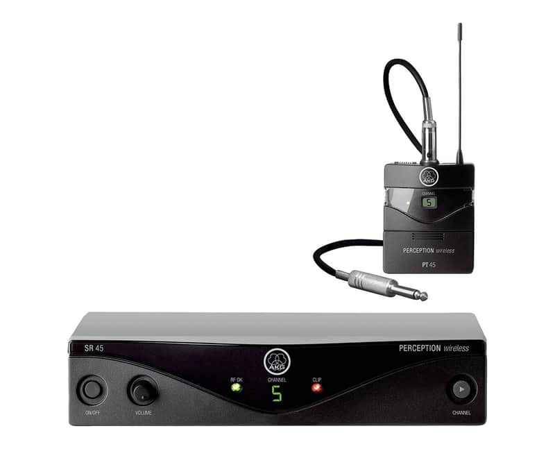 AKG Perception 45 Wireless Instrumental Set Guitar/Bass/Kybd/Instrument System image 1