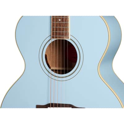 Epiphone J-180 LS Acoustic Electric Guitar - Frost Blue image 7