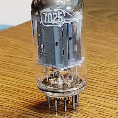 7025/12AX7 RCA Tall Plate Rectangle Getter MaxiPreamp2/TV7 Tested (1) Tube Lot image 1