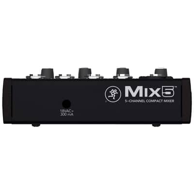 Mackie Mix5 5-Channel Compact Studio/Live Mixer + Green 10ft XLR Cable image 6
