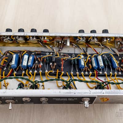 1963 Fender Deluxe Non-Reverb Black Panel Pre-CBS Tube Amp w/ Vintage Tube Set, Jensen C12Q image 15