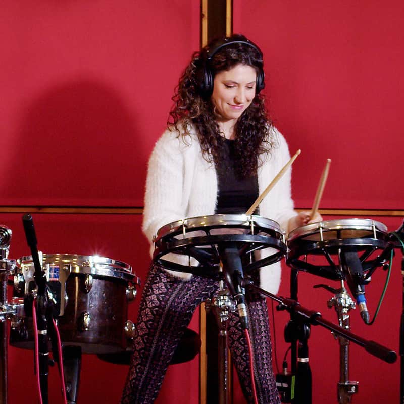 Drums in the style of Talking Heads'