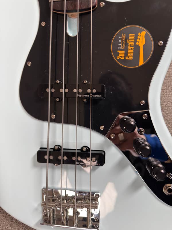 SIRE MARCUS MILLER V3 2ND GENERATION 4-STRING 2020 w/ Upgrades - Sonic Blue image 1