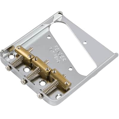 Fender 3-Saddle American Vintage Telecaster® Bridge Assembly (Chrome) image 2