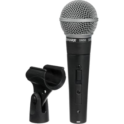 Shure SM58s Microphone with Switch Vocal Dynamic Live and Recording Mic SM58 image 4