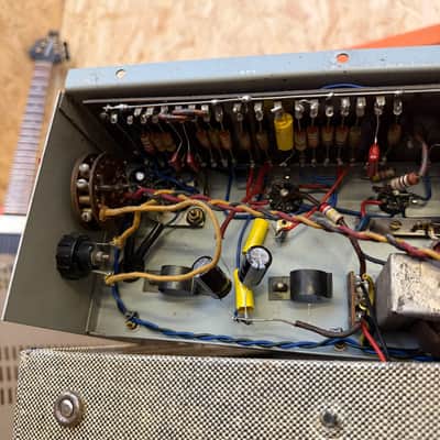 Immagine Vintage 1950s RSA / Selmer TV10 'Deck Chair Fabric' 1x10 Valve Amplifier Combo - 22