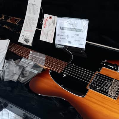 Rare Fender American Standard Telecaster Gorgeous Ash with Figured Neck 2016 - Cognac Burst (Twisted Tele - w/Case) image 2
