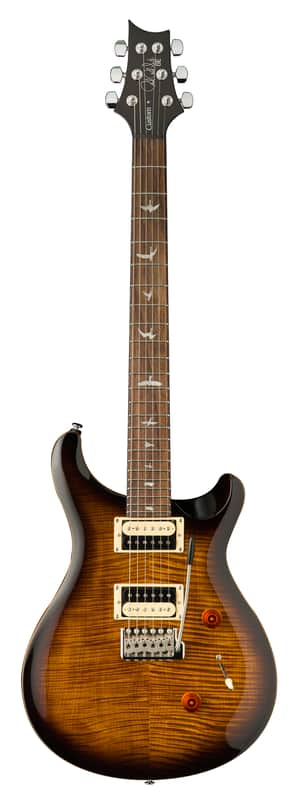 Paul Reed Smith SE Custom 24 Electric Guitar Black Gold Sunburst image 1