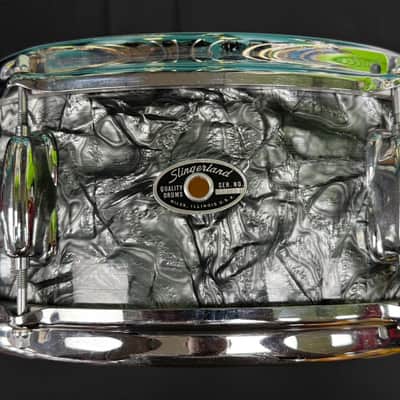Slingerland Snare Drum 1960s - Black Diamond Pearl image 3