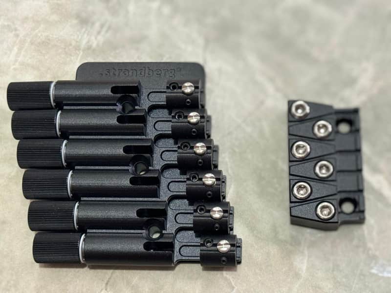 FIXED Bridge New Simplified Version 6 String STRANDBERG Guitar w/ String Lock in Black image 1