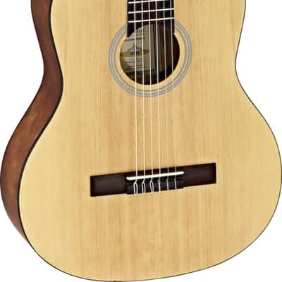 Ortega Guitars RST5M Student Series Full Body Size Nylon Classical 6-String Guitar, Spruce Top and Catalpa Body, Natural Matte Finish image 1