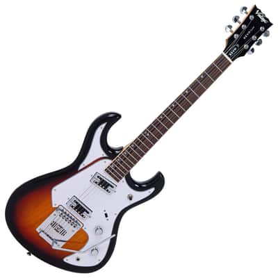 SPECIAL OFFER!! Vintage REVO Series 'Waverider' Electric Guitar ~ 3 Tone Sunburst image 1