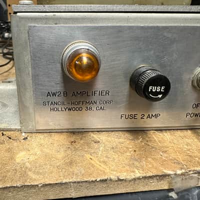 Stancil & Hoffman Corp Hollywood AW 2B guitar tube amplifier conversion Stancil & Hoffman image 2