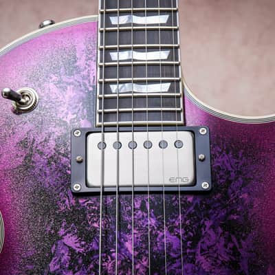 ESP MIJ Custom Shop Original Series Eclipse CTM/DB "Purple Peel + Ebony" (2024) image 4