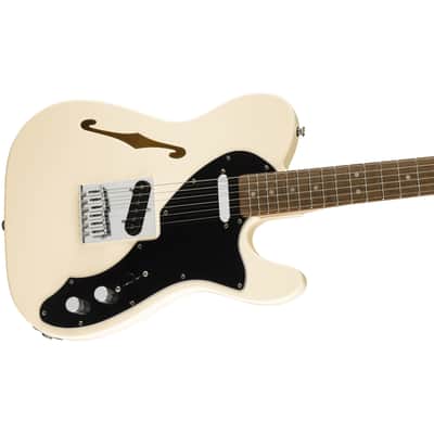 Squier Affinity Telecaster Thinline OWT Olympic White - Electric Guitar image 3