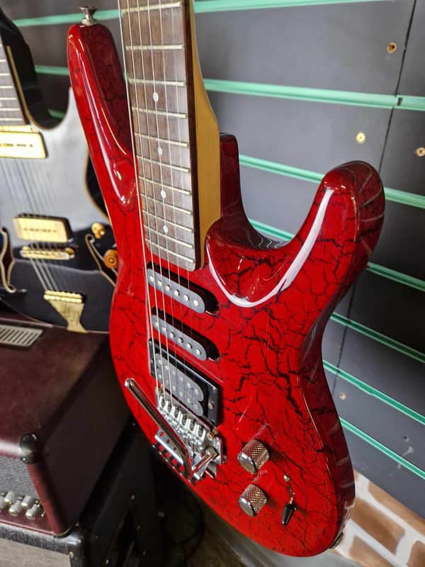 Washburn KC-40V Chicago Series Red Crackle 90's Electric | Reverb