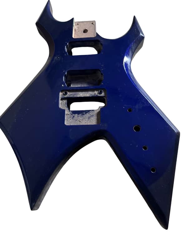 Blue HH Warlock Style Guitar Basswood Body image 1