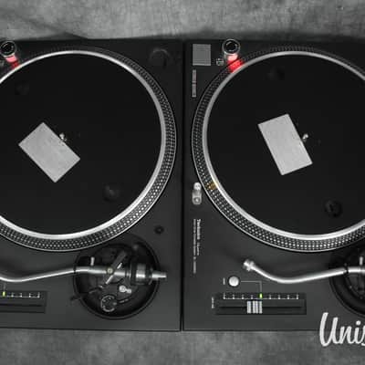 Technics SL-1200 MK5 Black pair Direct Drive DJ Turntable in very good Condition image 10