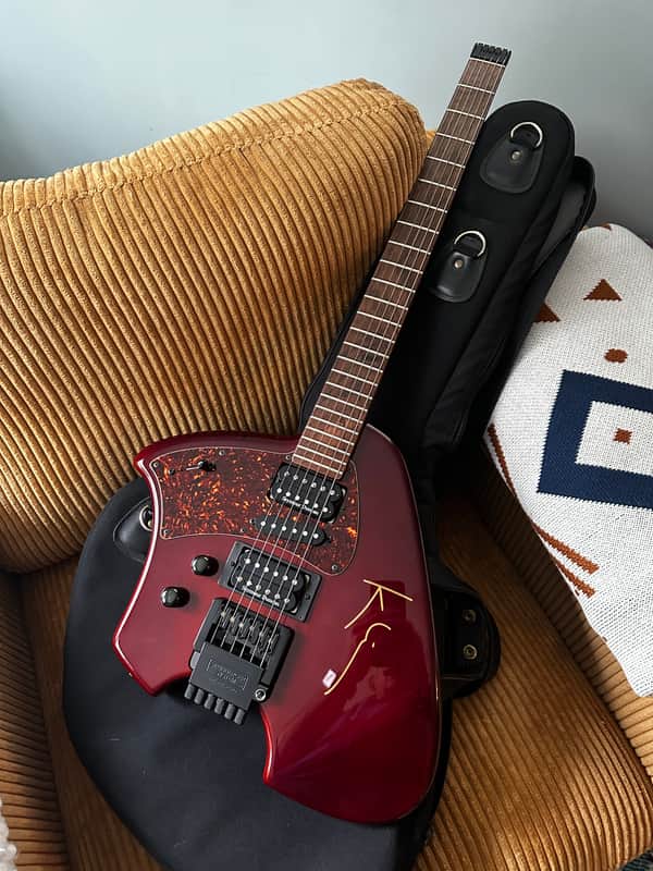 Klein Electric Headless BF-96 Lefty — early 90s model, chambered basswood, solid rosewood neck