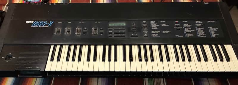 Korg DSS-1 61-Key Digital Sampling Synthesizer 1980s - Black image 1
