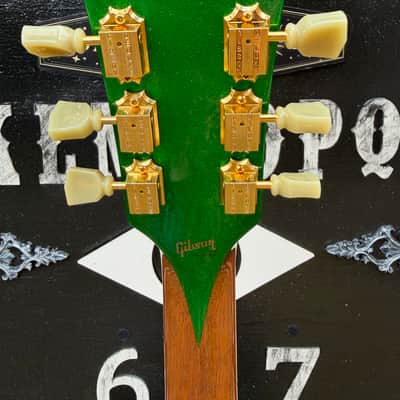 Gibson Mod Collection Les Paul Standard 60s Custom Green Sparkle Galactic Cactus 2026 image 4