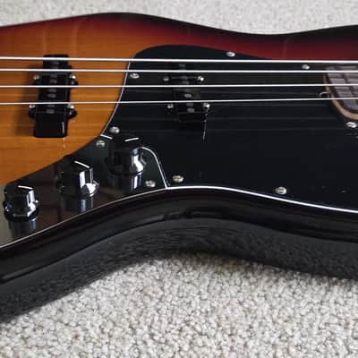 Fender American Performer Jazz Bass Guitar, 3-Color Sunburst, New Gig Bag image 3