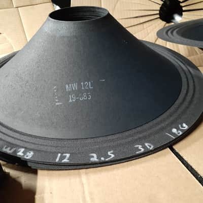 ELECTRO VOICE RECONE 12" & DUST CAP SET 8 AVAILABLE LIGHT UNSEALED THIN CLOTH SURROUNDS FOR LEAD G image 3