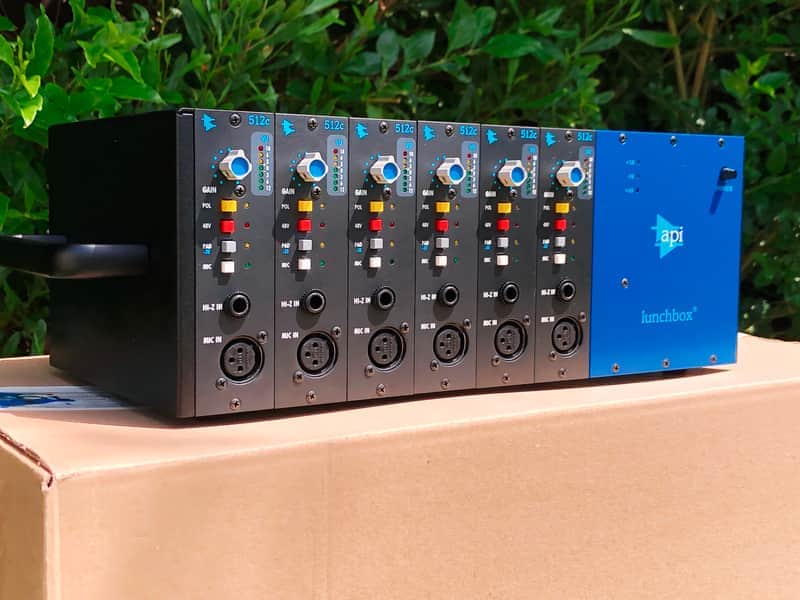 API Lunchbox loaded with (6) API 512c 500 Series Mic Preamp image 1